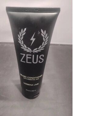 Zeus Beard Conditioner Verbena Lime 8 fl oz Softens Tames Calming Sooths Natural